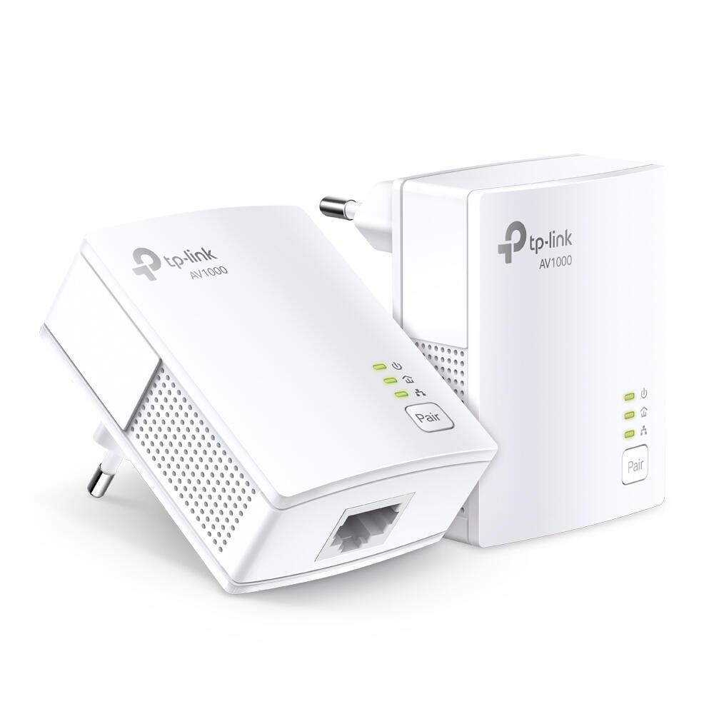 TP-Link Powerline Adapter  TL-PA7017 KIT / AV1000 / Gigabit / 1000 Mbps / 2 copë – Bardhë