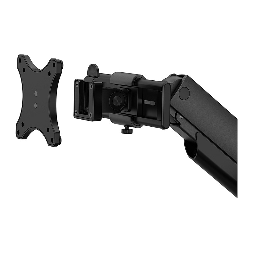 Mbajtëse për Monitor Neomounts / 2 Monitorë / 24"-34" / 11kg për Monitor / VESA 75x75-100x100 / Full Motion / Gas Spring / Tavolinë - Zezë - 6