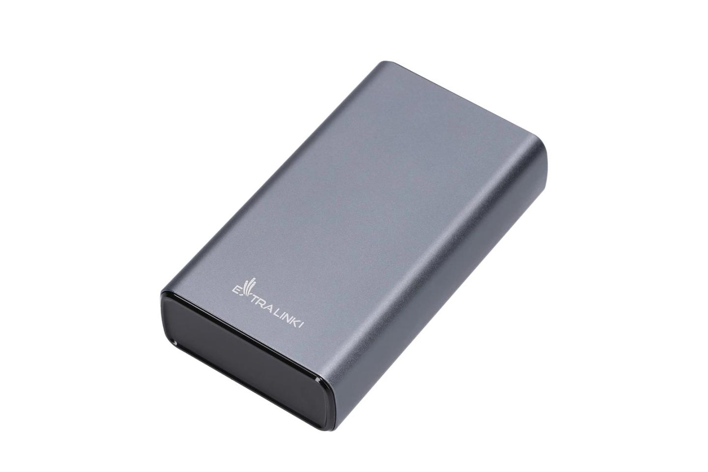 Powerbank Extralink EPB-126 / 20000mAh / 45W PD / USB-C / USB-A - Argjend