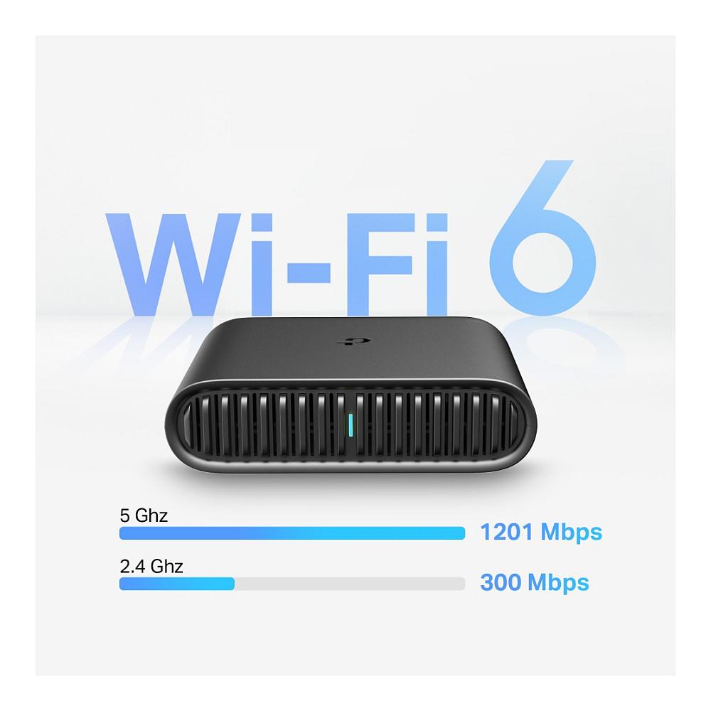 TP-Link TL-WR1502X, Ruter, Wi-Fi 6 AX1500, Dual-Band, 1× Gigabit WAN + 1× Gigabit LAN, USB 2.0, VPN, Modalitet Udhëtimi – Zezë - 3