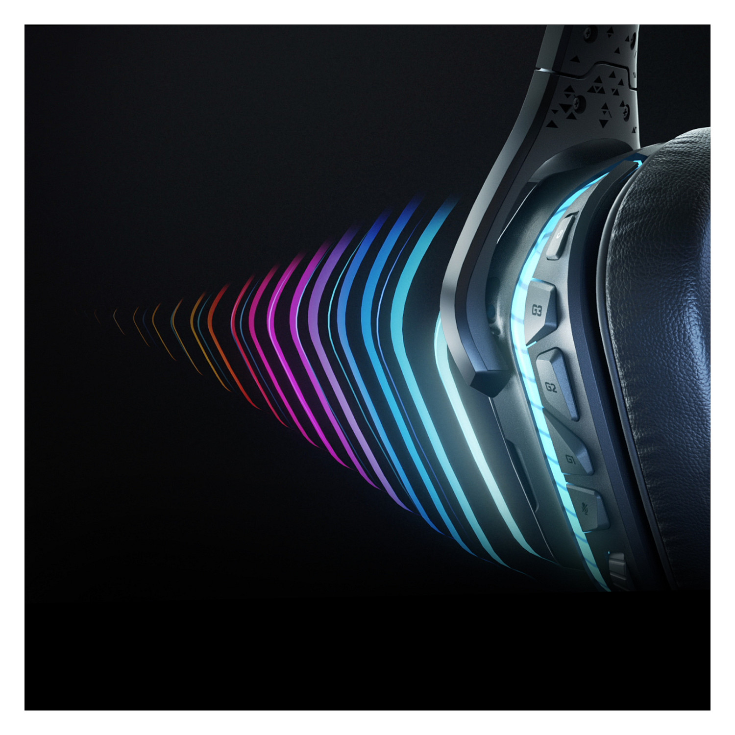 Kufje Gaming Logitech G935/ 7.1 Surround Sound/ Microphone/ Wireless/ PC / PS4/ Xbox/ Të zeza - 8