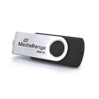 USB Flash Drive MediaRange MR1955 / 256GB / USB 3.2 Gen 1 USB-C / 100MB/s Read 30MB/s Write - Zezë/Argjend - 2