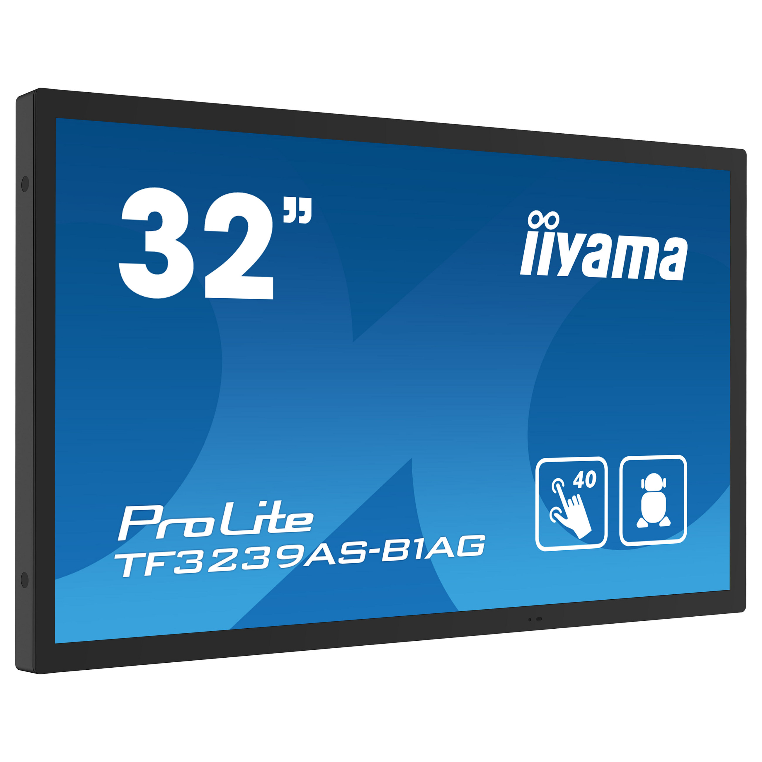 Monitor IIYAMA TF3239AS-B1AG / 31.5"/ Full HD LED IPS Multi Touch / 60Hz / 8ms / HDMI+DP - Zezë - 4
