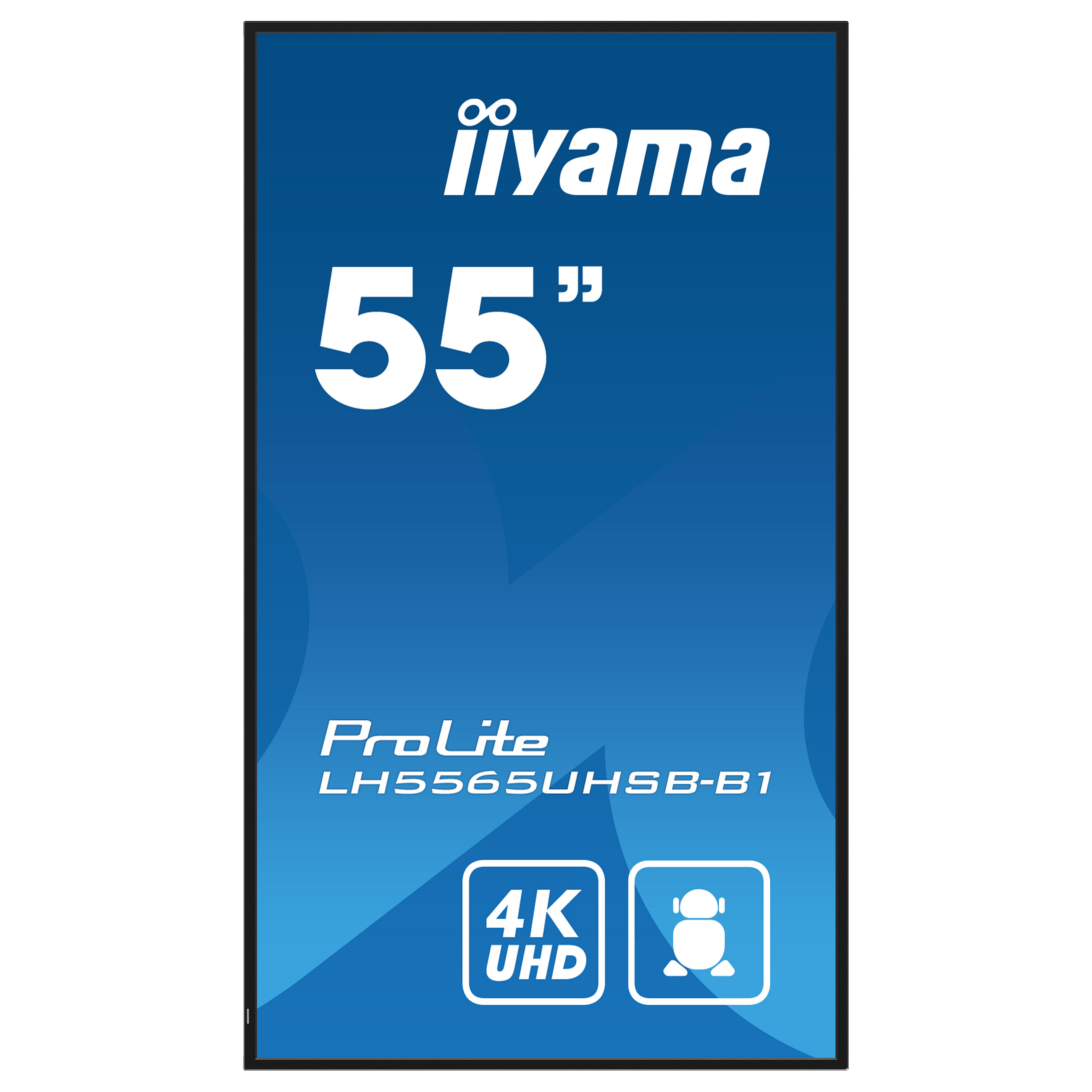 Ekran prezantues iiyama ProLite LH5565UHSB-B1 / 55" / 4K UHD IPS LED / 60 Hz / 8 ms / HDMI + DsiplayPort + USB - Zezë - 3