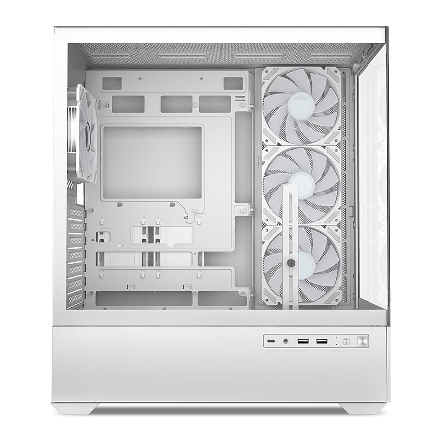 Kasë Sharkoon AK6 RGB ATX 1xGlass - Bardhë - 4