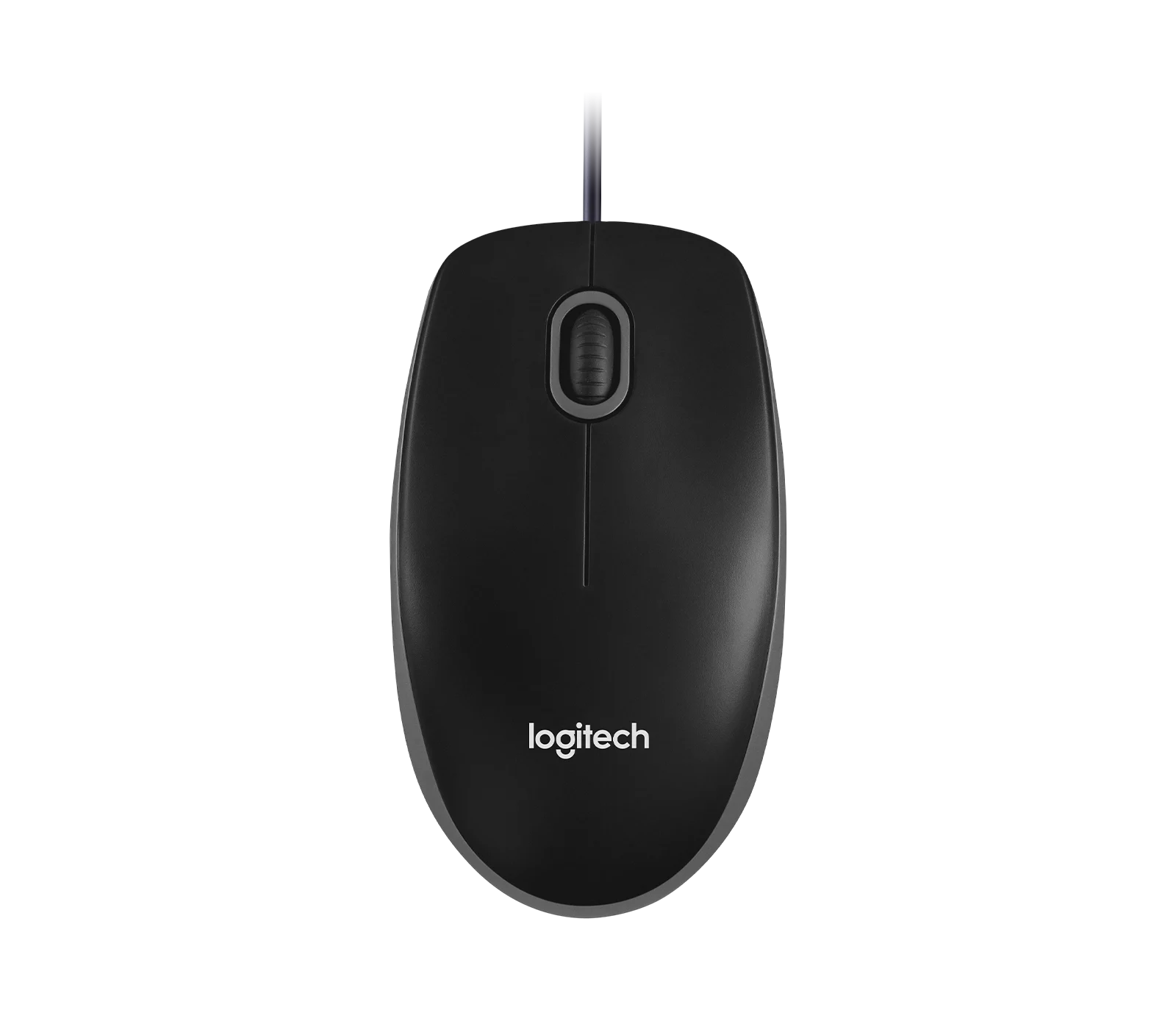 Maus Logitech B100 / Optik / 1000 DPI / 3 butona / USB-A / Kabëll 1.8m / 113x62x38mm / I zi