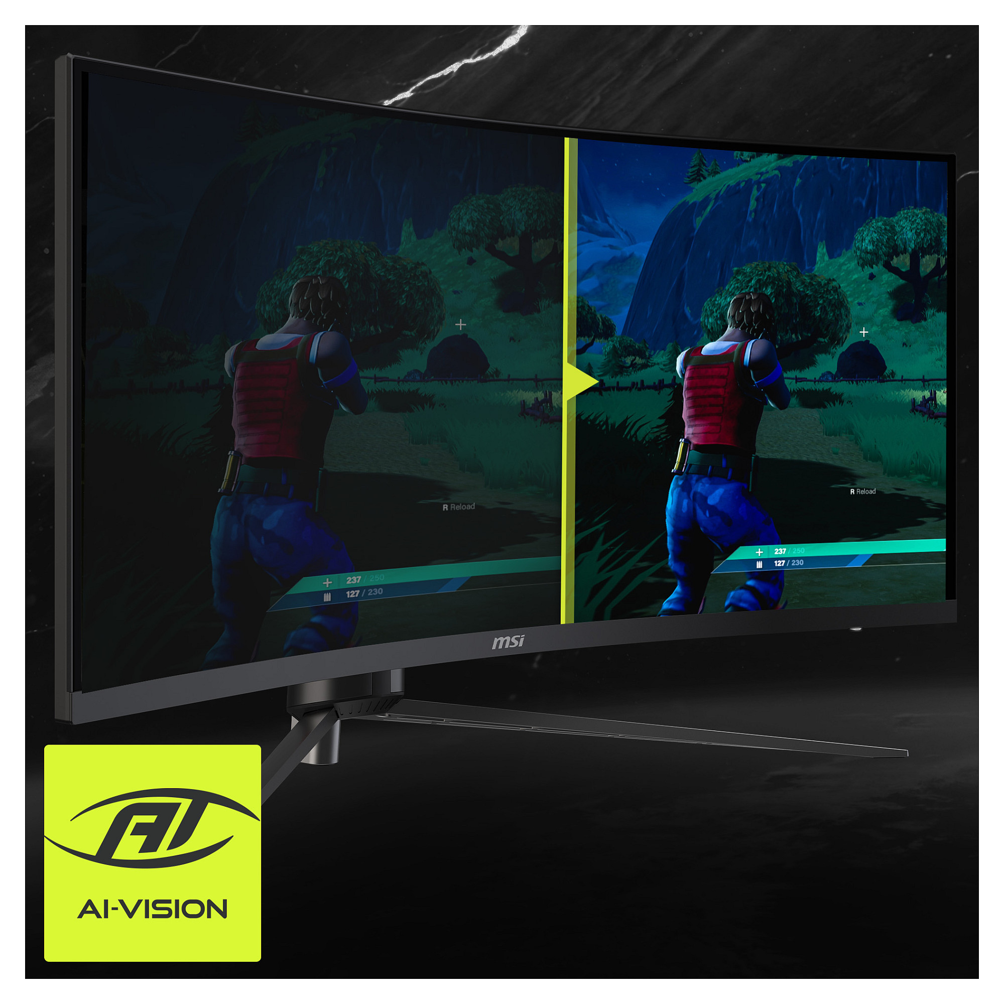 Monitor Gaming MSI MAG 345CQRDE / 34" / UWQHD VA / 180Hz / 1ms / HDMI+DisplayPort - Zezë - 12