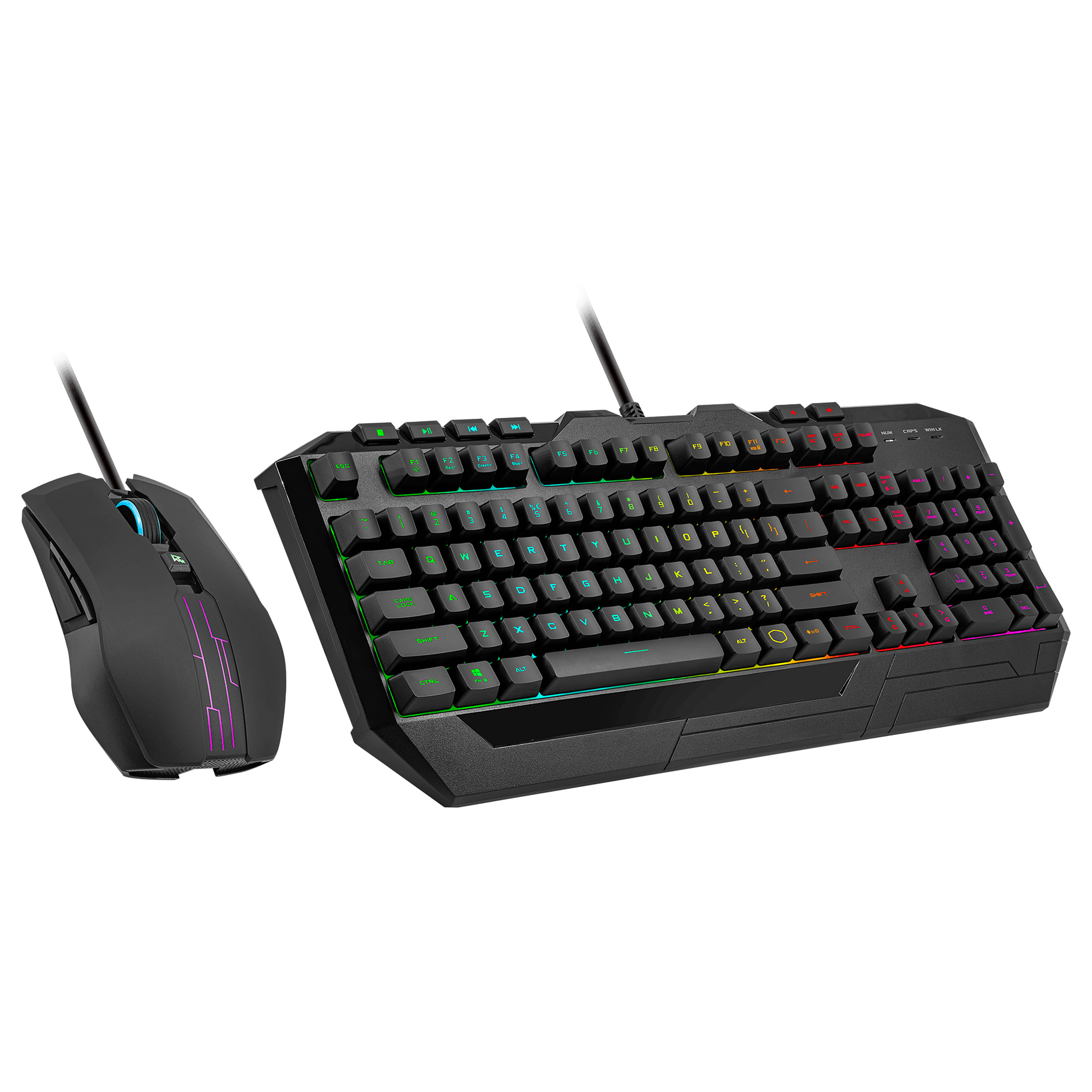 Combo (Tastierë & Maus) Gaming Cooler Master Devastator 3 / Layout DE  /6 Zona RGB - Zezë - 3