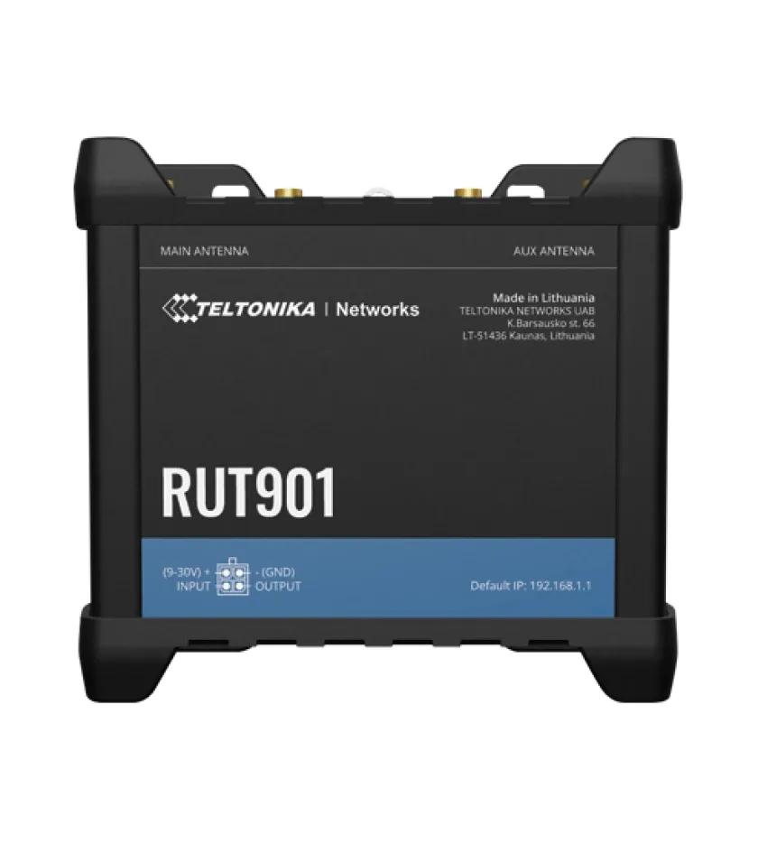 Ruter Industrial Teltonika RUT901, 4G LTE Cat 4, Wi-Fi 4, Dual SIM - Zezë - 1