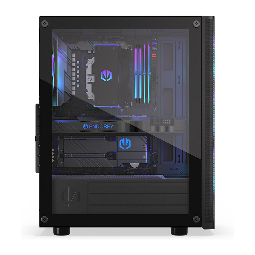 Kasë PC ENDORFY Ventum 200 ARGB / Midi Tower / ATX / 3x 120mm + 1x 120mm ARGB Fan / Tempered Glass - Zezë - 10