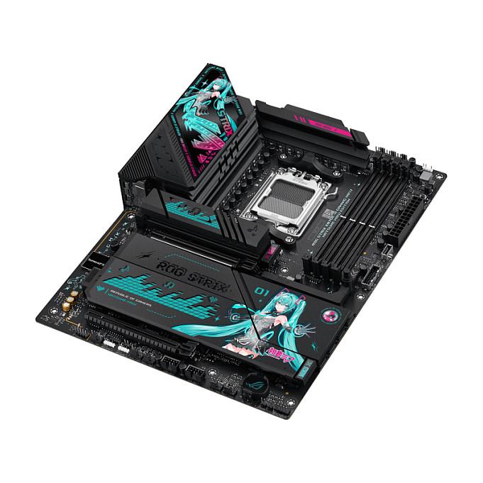 Motherboard ASUS ROG STRIX X870E-H Hatsune Miku Edition, AMD AM5, X870E, DDR5, ATX, PCIe 5.0, Wi-Fi - 6