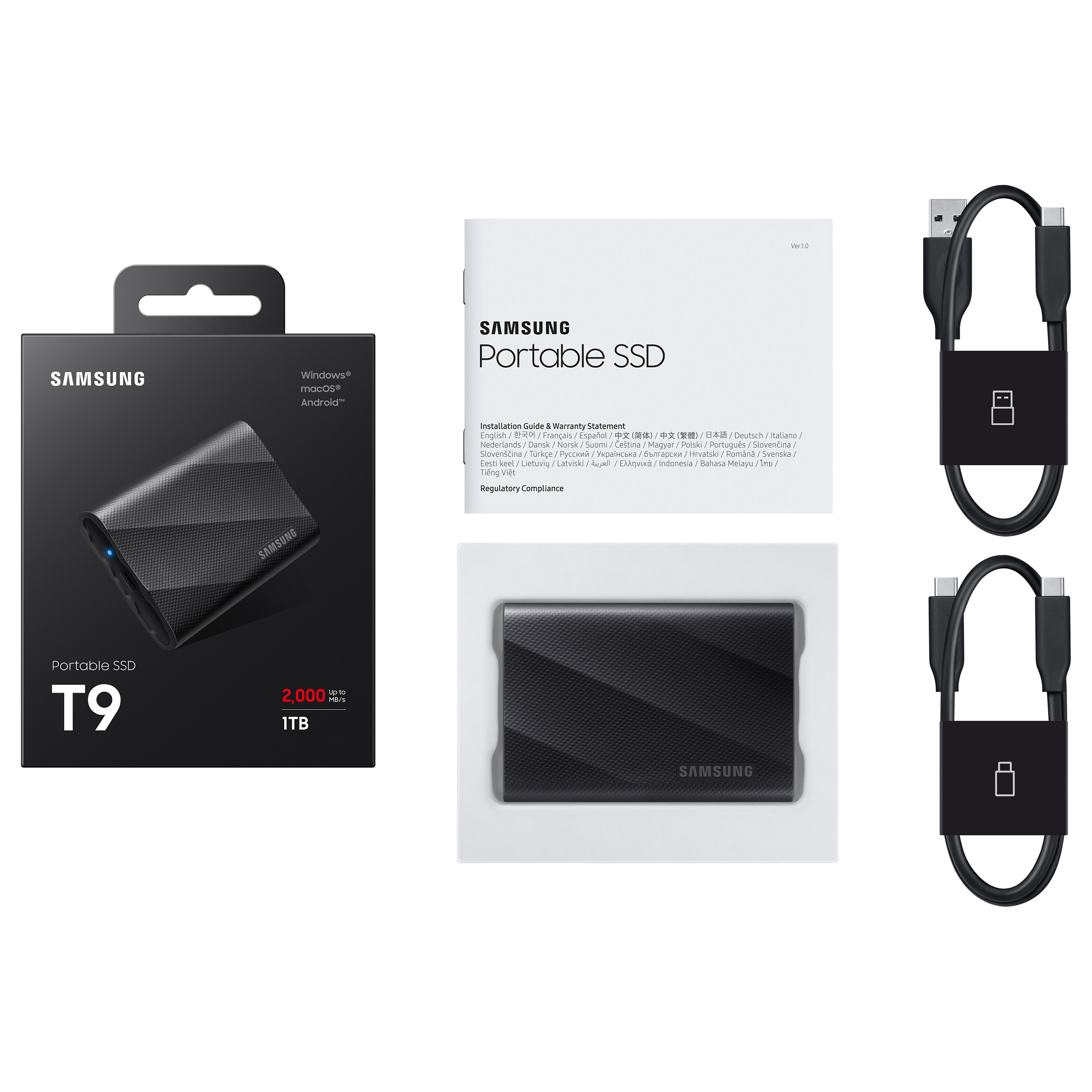 SSD e Jashtme 1TB Samsung Portable T9 / USB 3.2 Gen2 - Zezë - 16