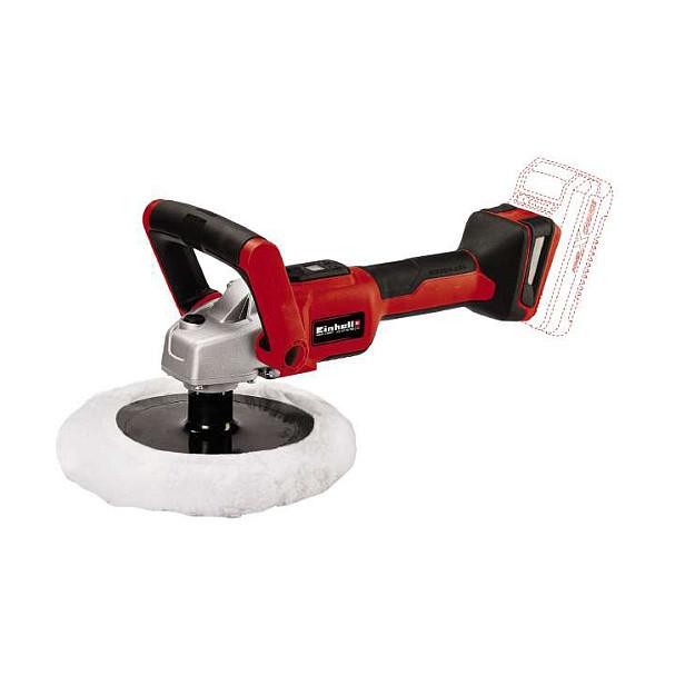 Lëmues dhe Polirues me Bateri Einhell CE-CP 18/180 Li E-Solo, 18V, Brushless, 500–3000rpm, 180mm - Kuqe/Zezë