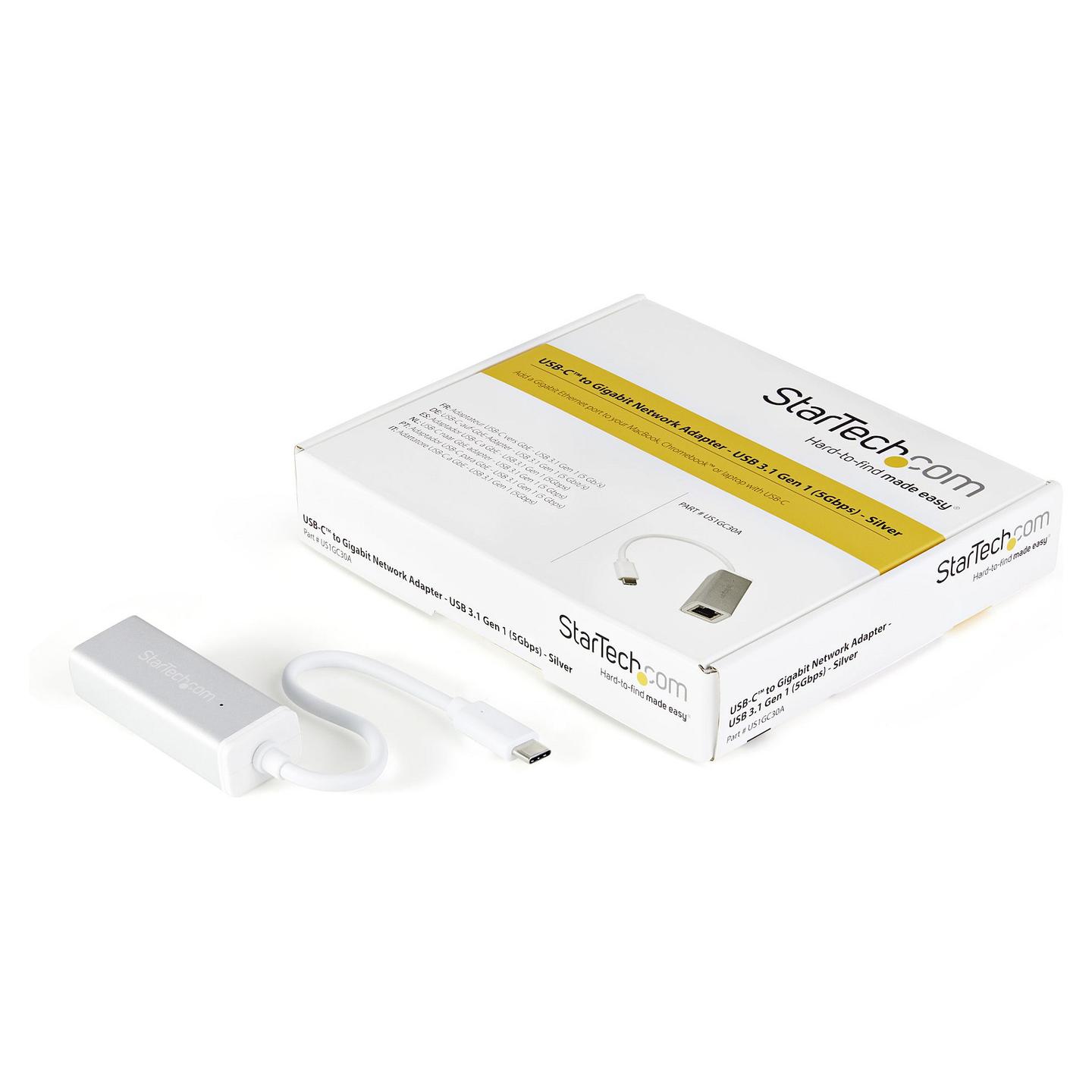 Adapter Rrjeti USB StarTech.com US1GC30A, USB-C 3.2 Gen 1, 1x Gigabit LAN RJ45, 10/100/1000Mbps, Realtek RTL8153 - Argjend - 5