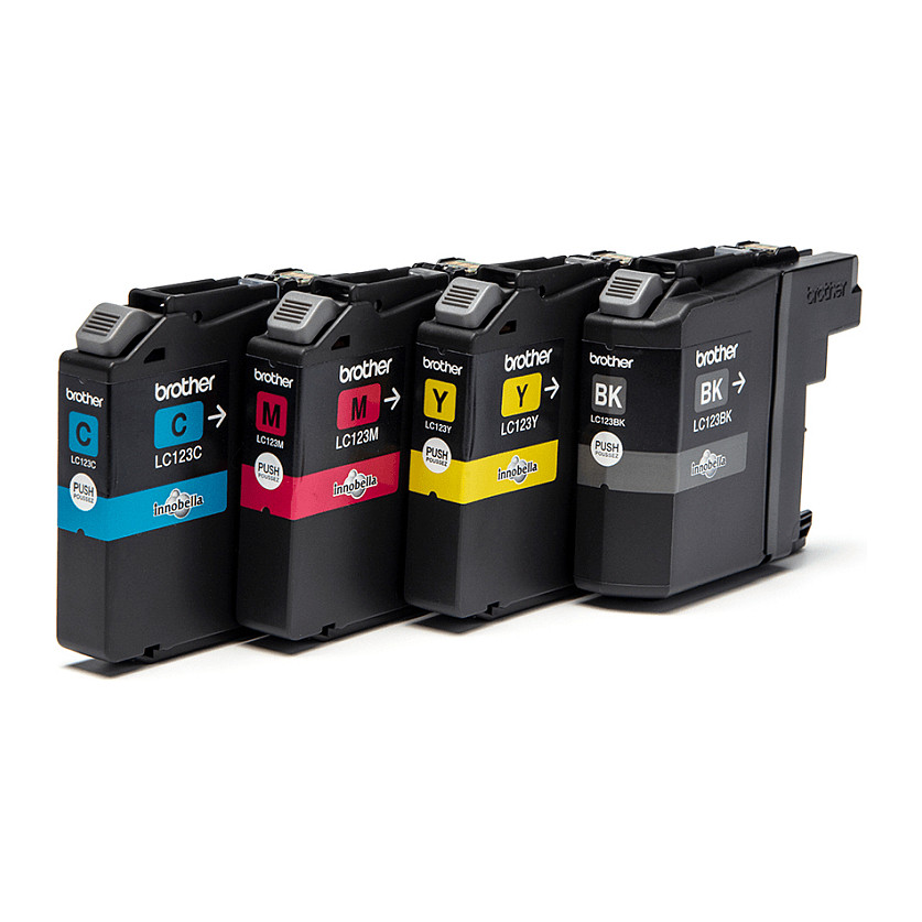 INK Brother LC-123 Value Pack – Zezë/Blu /Rozë / Verdhë - 1