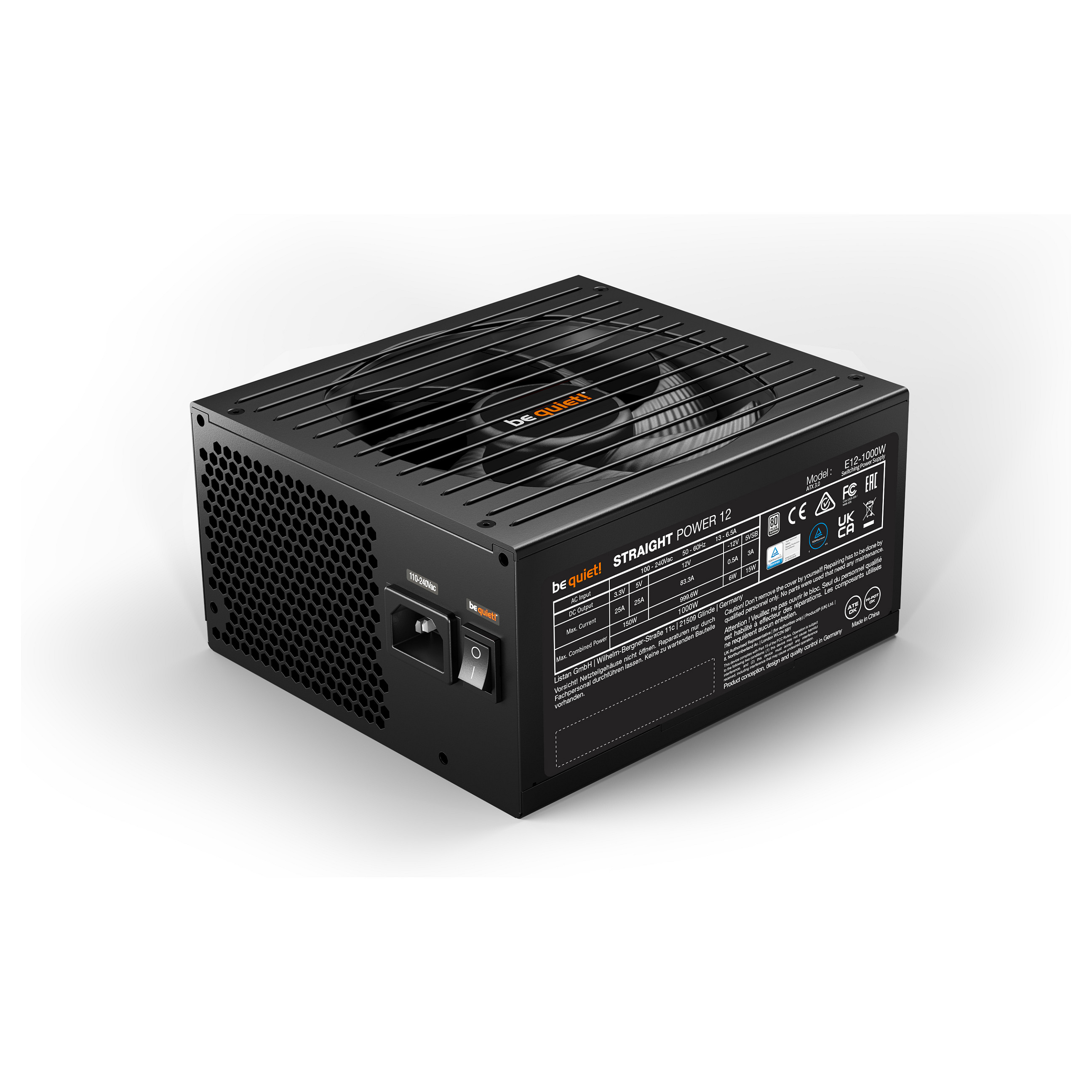 Furnizues Energjie (PSU) 1000W be quiet! Straight Power 12 | 80+Platinum - 3