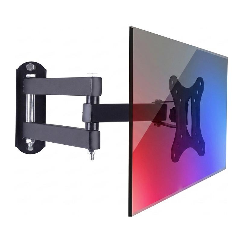 Mbajtëse Muri për Monitor ALLNET Vesa-2P75100 / 10"-35" / 20kg / 2 Nyje / Full Motion - Zezë