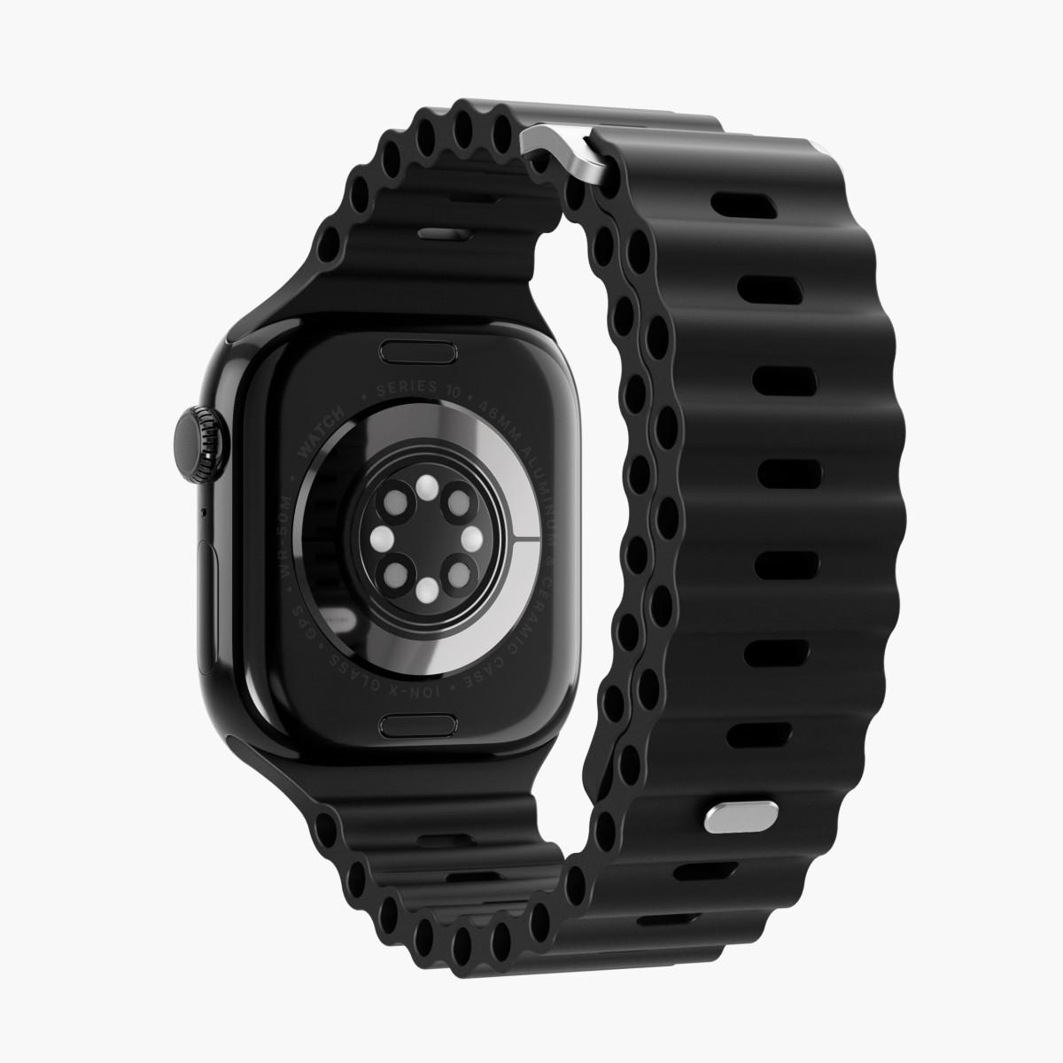 Rrip për ora Vonmählen Wave Band 2, Apple Watch, 38mm, 40mm, 41mm - Zezë - 4