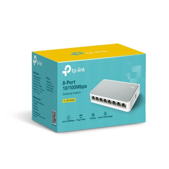 Switch TP-Link Desktop / 10/100Mbps / 8-Port - 3