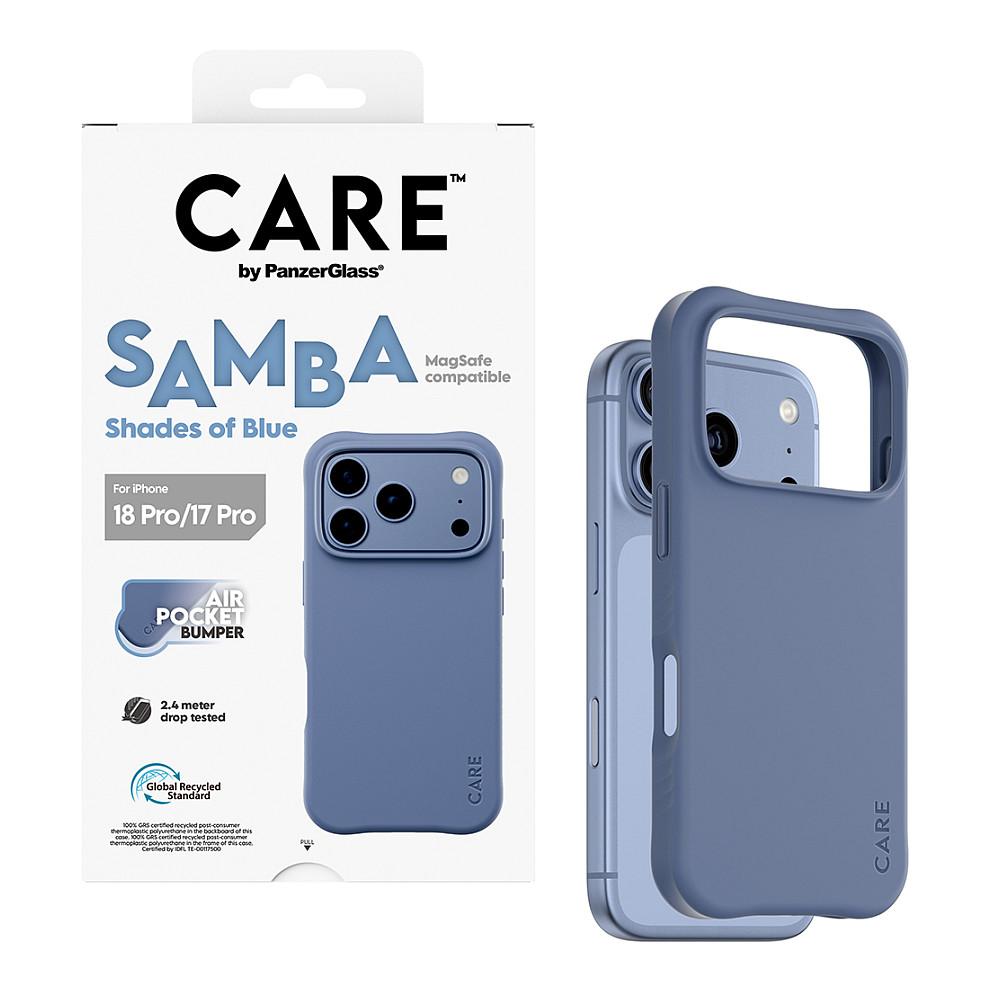 Case për Telefon CARE by PanzerGlass Samba, iPhone 17 Pro, iPhone 18 Pro, MagSafe - Blu - 4