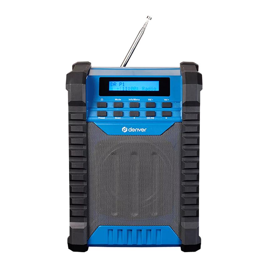 Radio Denver WRD-60, DAB+, FM, Bluetooth, 10W, IP54 - Blu/Zezë