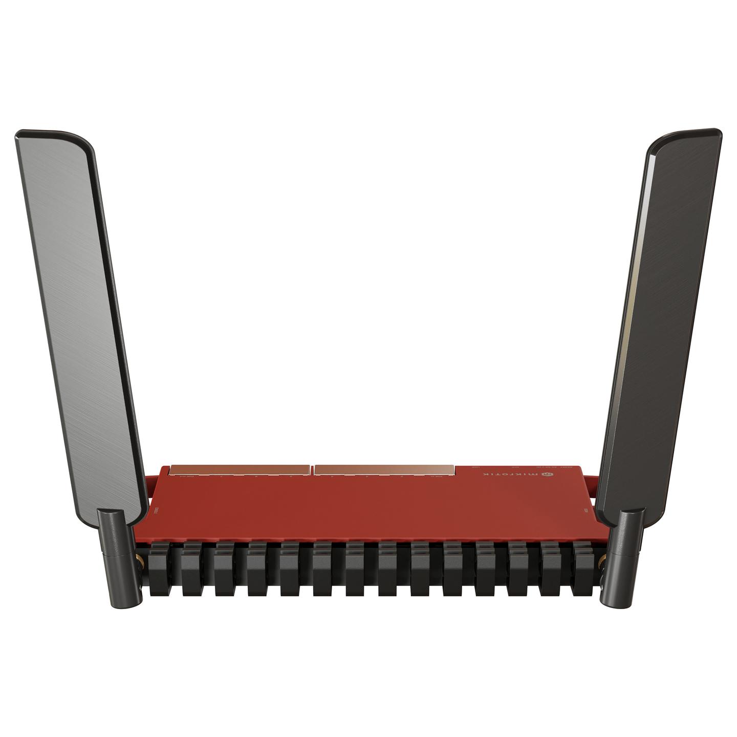 Ruter MikroTik L009UiGS-2HaxD-IN, Wi-Fi 6, 2.4GHz, AX600, 8x Gigabit Ethernet, 1x SFP 2.5Gbps, PoE – Kuqe/Zezë - 2