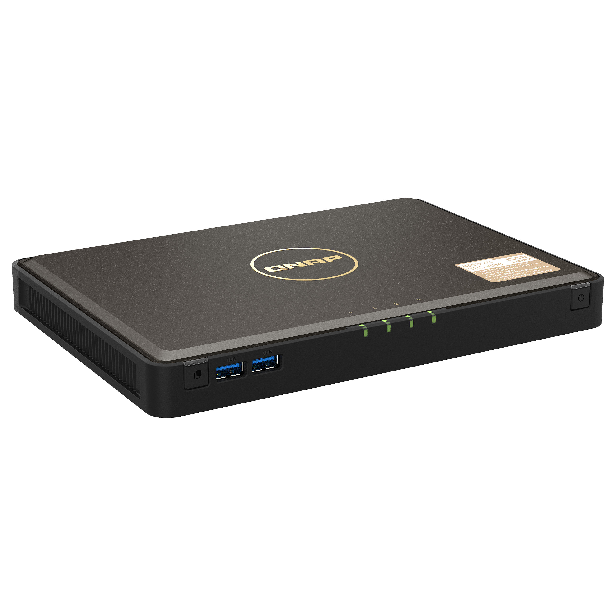 NAS QNAP TBS‑464‑8G 4‑Bay M.2 NVMe / Intel Celeron N5105/N5095 Quad‑Core 1.5GHz (burst 2.9GHz) / 8GB DDR4 - 3