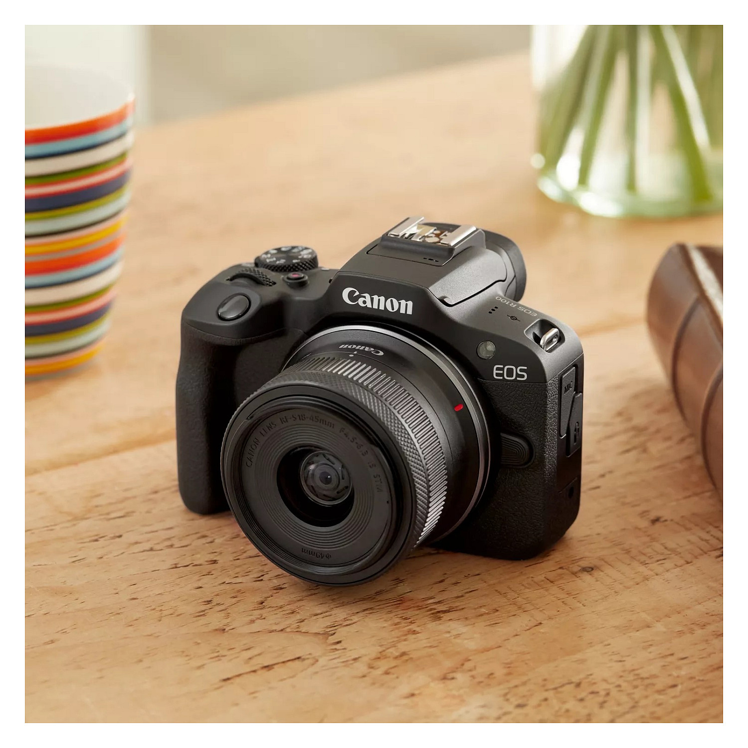 Kamerë digjitale Canon EOS R100 / 24.1MP / 4K / RF-S 18-45mm / Wi-Fi / Bluetooth - Zezë  - 12