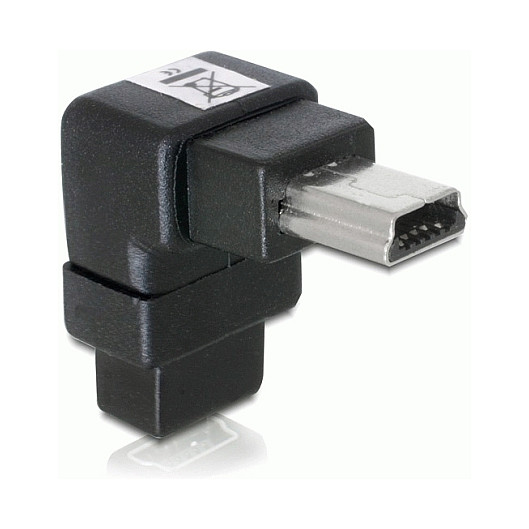 DELOCK USB-B Mini 5pin St / Bu Adapter 90 Degree Angle - Zezë - 2