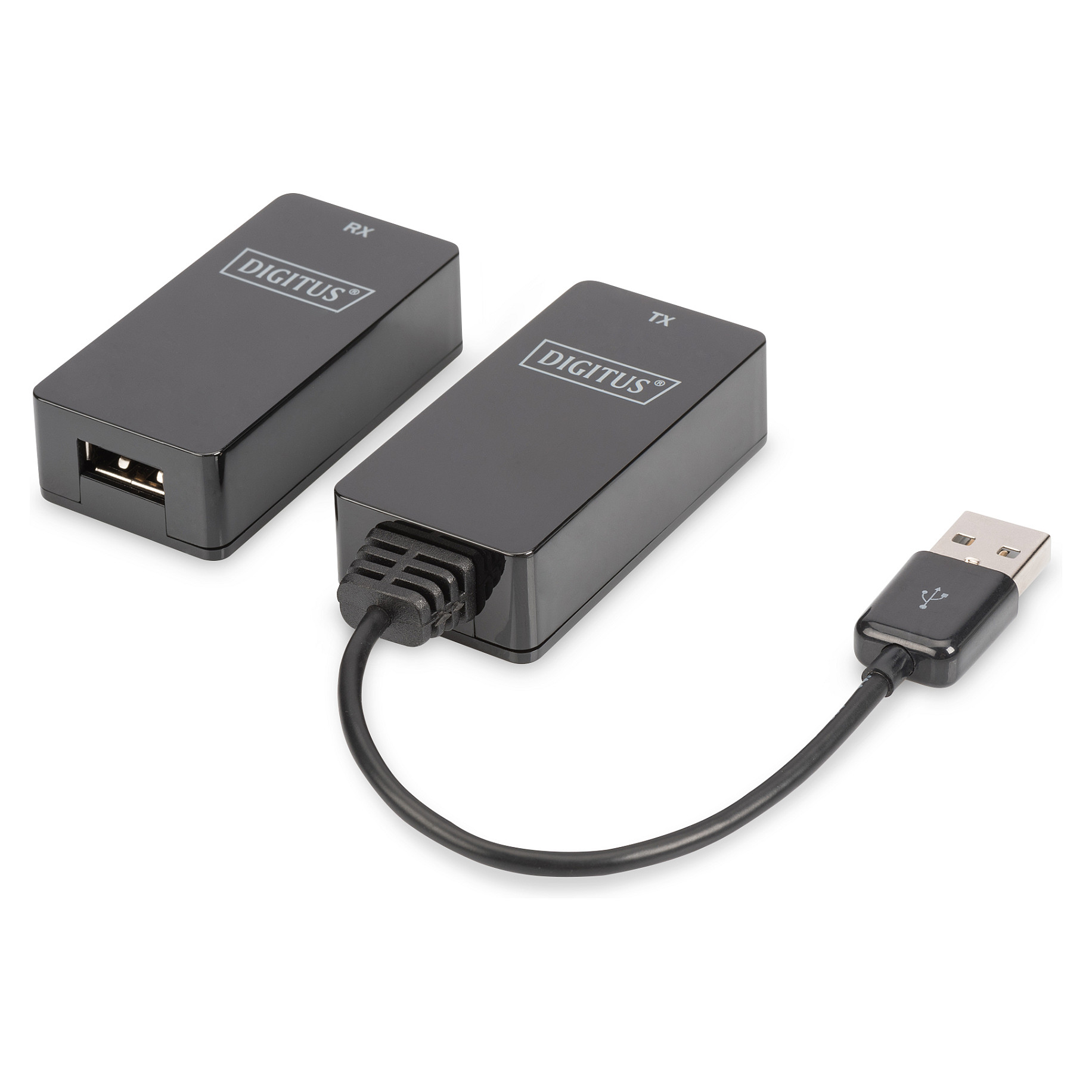 Extender USB 1.1 / CAT5‑5e‑6 / 45 m / DIGITUS