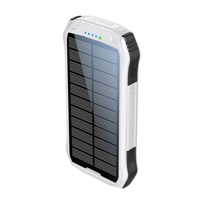 Power Bank Boompods Neutron Solar / 10000mAh / USB-C / 2x USB-A / Solar / IPX6 / LED SOS – Bardhë - 1