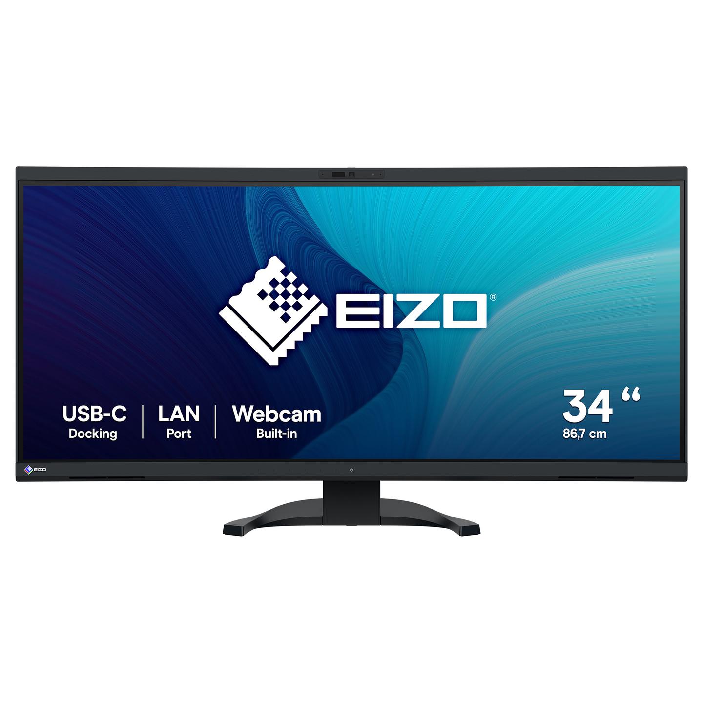 Monitor EIZO FlexScan EV3450XC-BK / 34.1" / UWQHD IPS Curved / 60Hz / 5ms / USB-C+HDMI+DP - Zezë