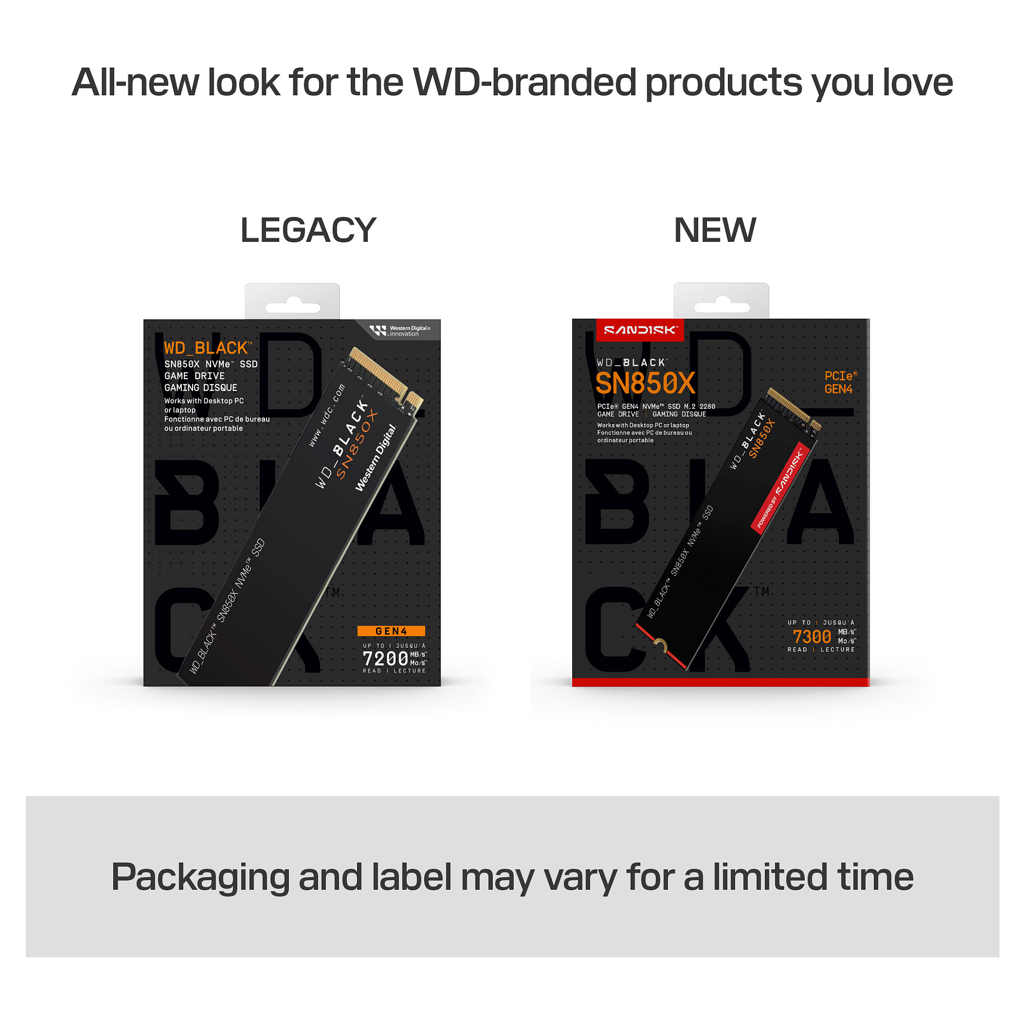 SSD e brendshme M.2 2TB WD Black SN850X NVMe PCIe 4.0 x 4 - 12