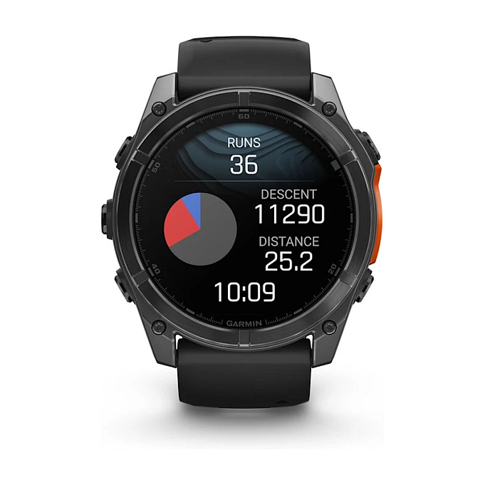 Orë e Mençur Garmin fēnix 8 51mm AMOLED / AMOLED 1.4" / GPS / 32GB / Bluetooth / Sportive / Monitorim Shëndeti - E Zezë - 7