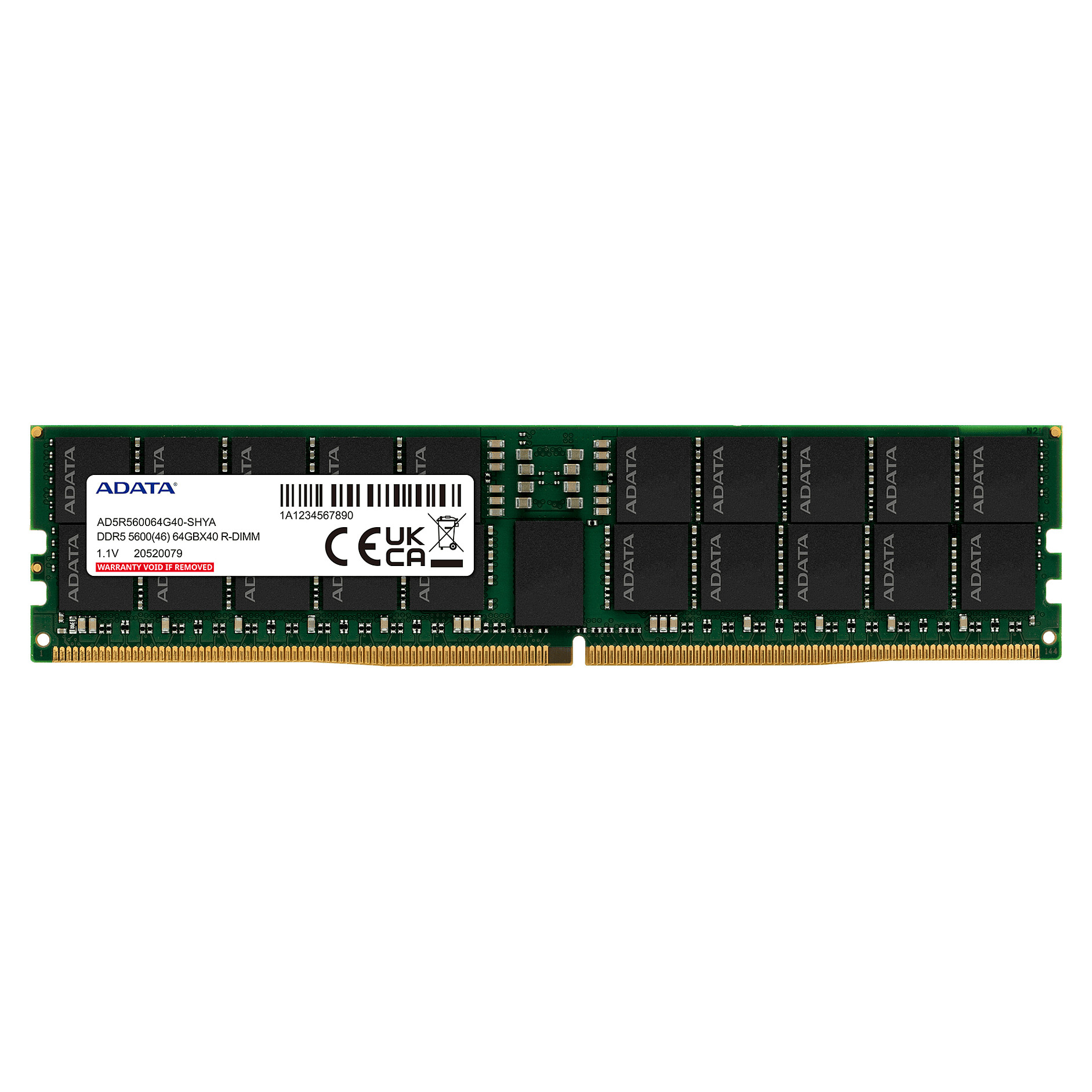 RAM Memorie DDR5 ADATA / 32GB / DIMM / 5600MHz / 288-pin - Gjelbër