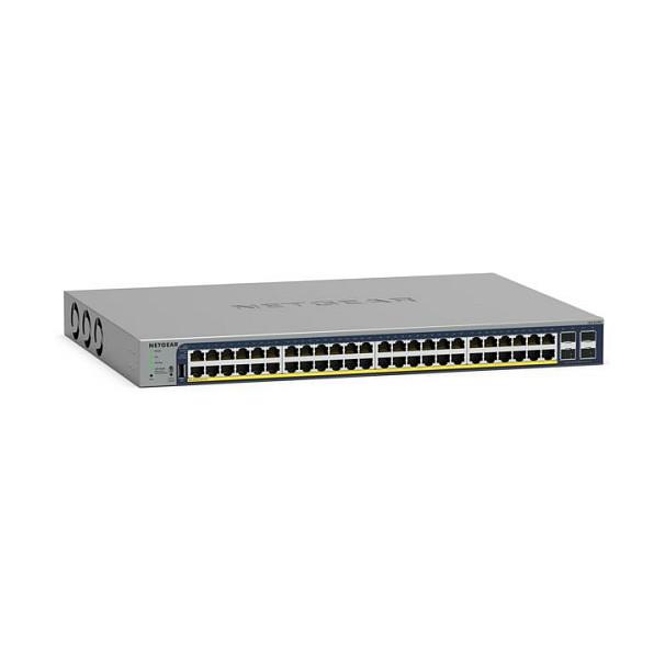 Switch NETGEAR GS728TP, 24 porta Gigabit Ethernet PoE+, 4 porta SFP Gigabit, PoE 190W, Smart Managed Layer 2+, Rack 1U - Hiri - 3