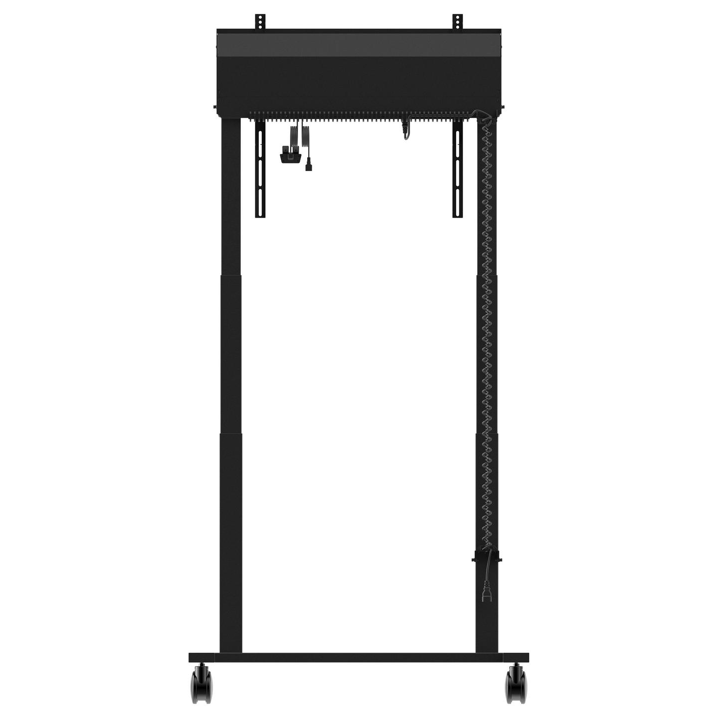 Mbajtëse për Monitor iiyama / 55″–105″ / deri në 120 kg / Elektrike / Rregullim Lartësie 950 mm / me Rrota - Zezë - 15