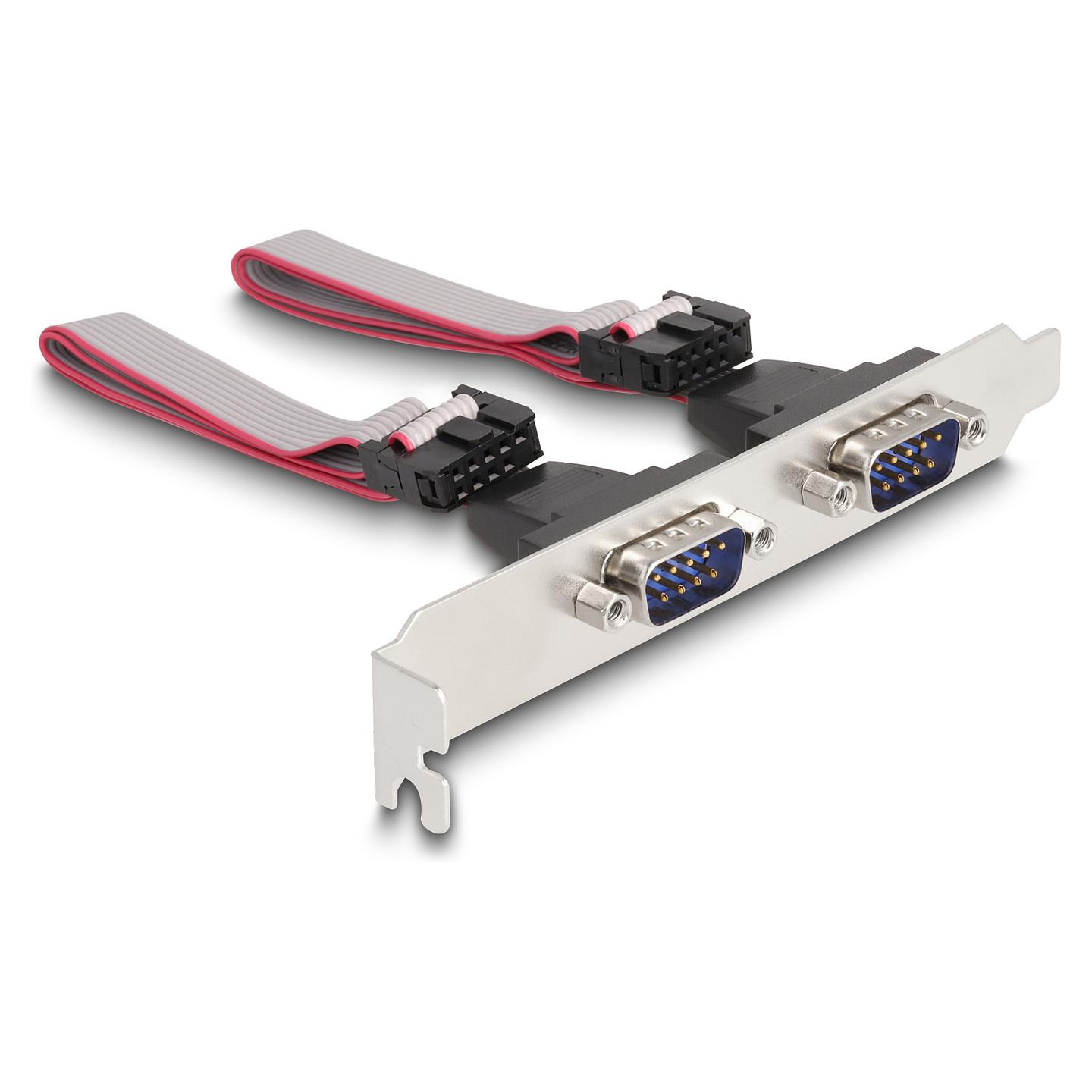 Kartë Zgjerimi Mini PCI Express Delock 95273 / Mini PCIe Full Size / 2x RS-232 DB9 / 460.8Kbps / Moschip MCS9901 - 3