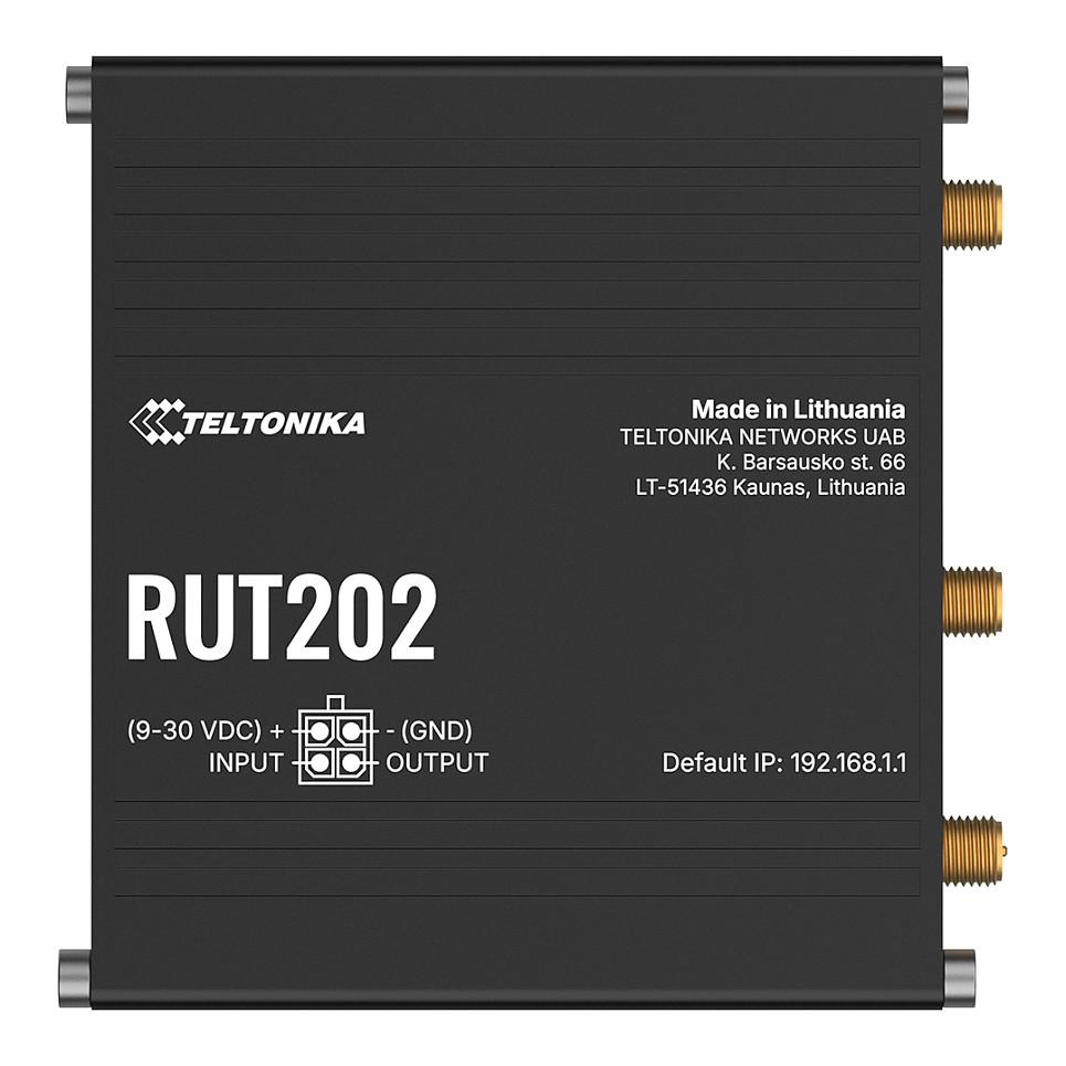 Ruter Industrial Teltonika RUT202, 4G LTE Cat 4, Wi-Fi 4, Dual SIM, 2× Ethernet - Zezë