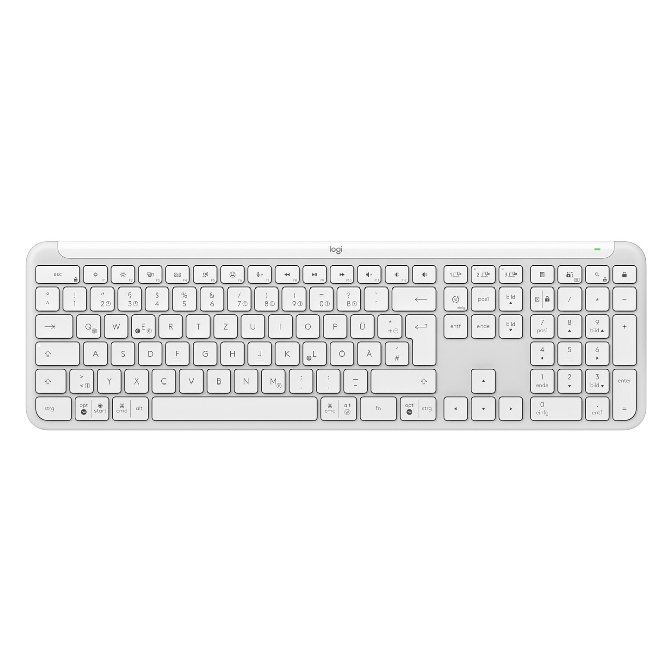Tastierë Pa kabllo Logitech Signature Slim K950 / QWERTZ – Bardhë - 2