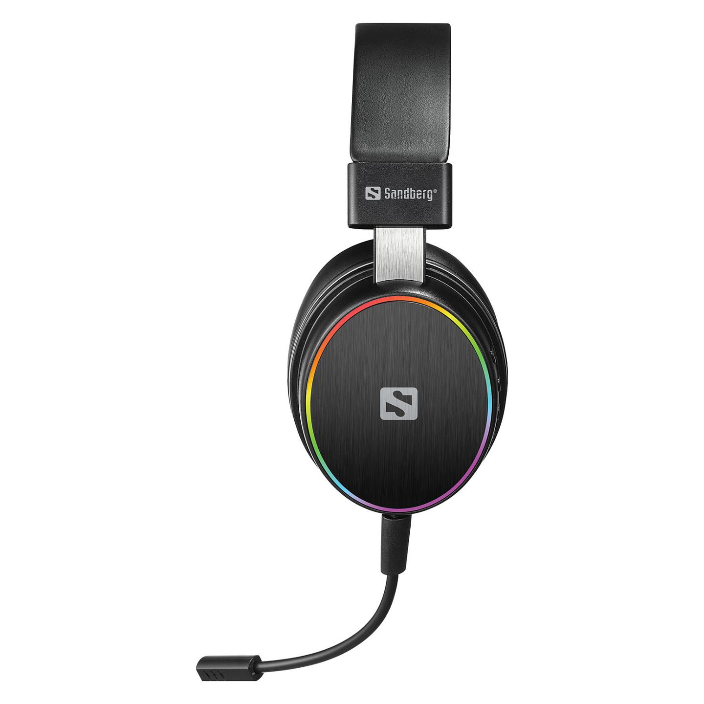 Kufje Gaming Sandberg HeroBlaster / Wireless / Bluetooth 5.1 / 50mm / 10 orë / 3.5mm - Zezë - 2