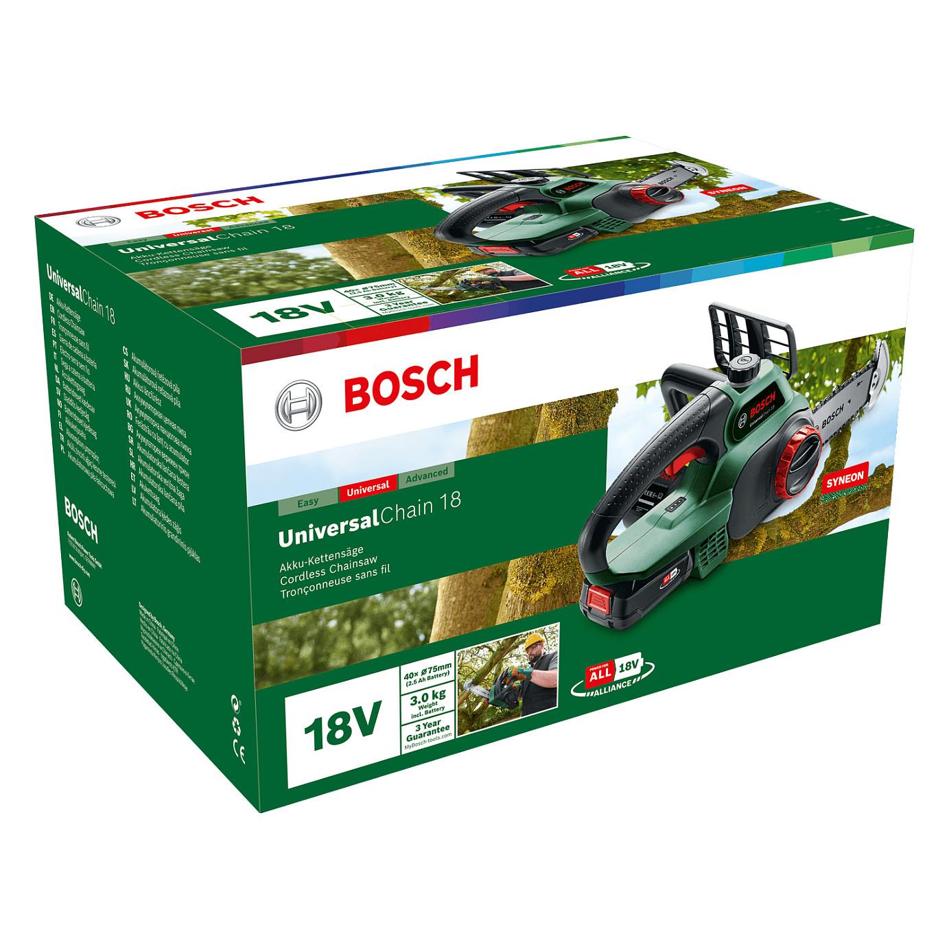 Sharrë me Zinxhir Bosch UniversalChain 18, 18V, 20cm, 4.5m/s - Gjelbër/Zezë - 7