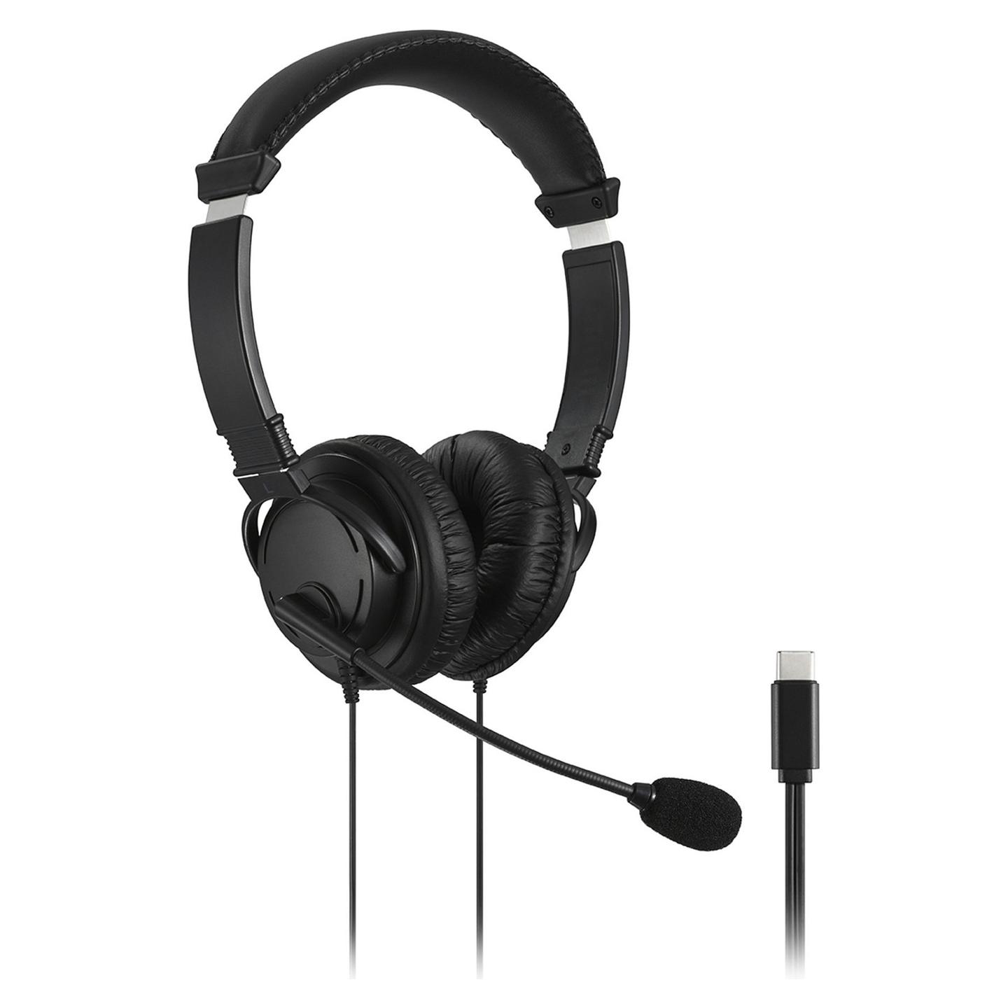 Kufje me kabllo Kensington K97457WW / USB-C / 40 mm / Noise-Cancelling Mic - Zezë