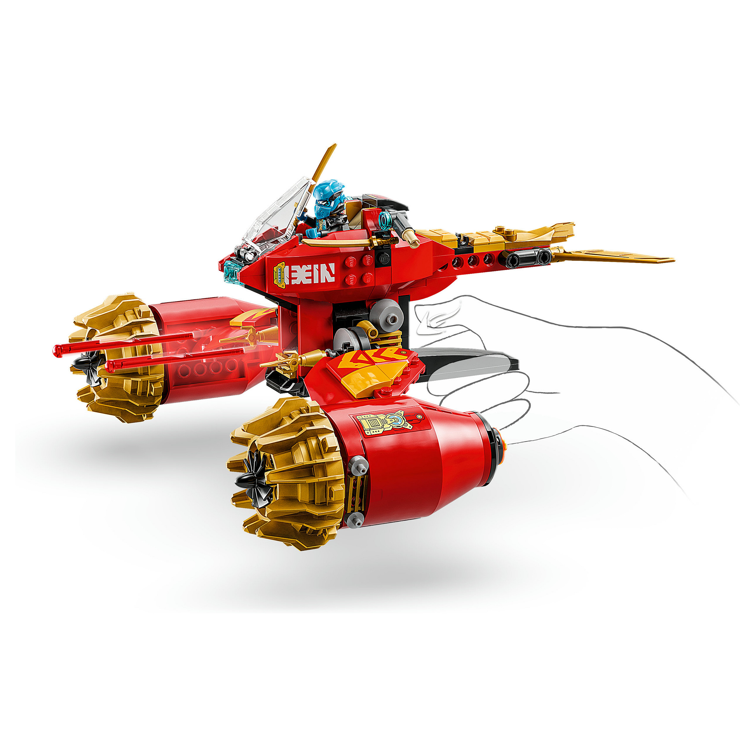 Lego Ninjago  71830 / Kai’s Storm Rider Mech - 28