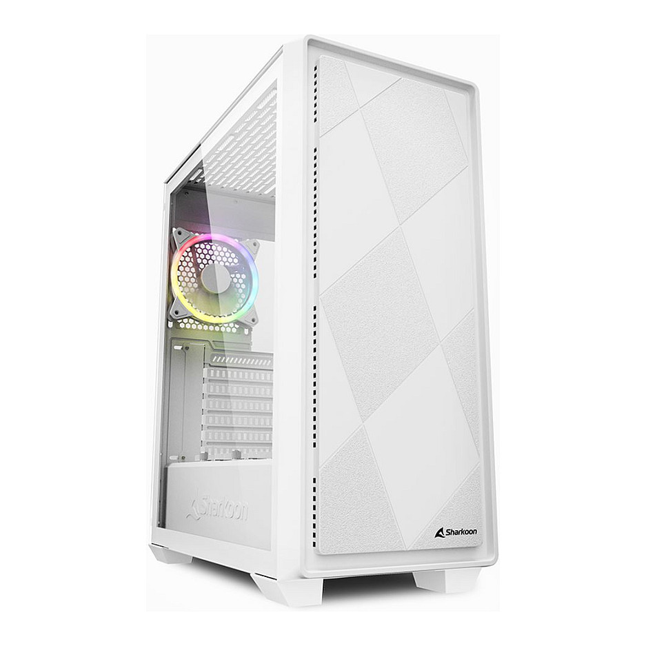 Kasë Midi Sharkoon VS8 RGB – Bardhë - 1