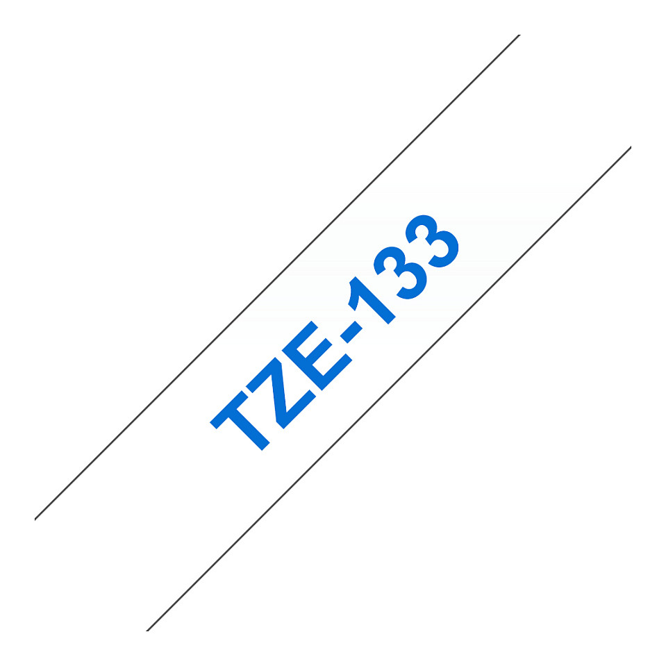 Label Brother Original Laminated Tape TZe-133 / 12mm x 8m – Blu - 1