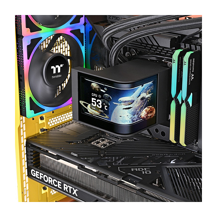 Ftohës për Procesor 360mm Thermaltake MAGCurve 360 Ultra All-In-One Liquid Cooler System ARGB – Zezë - 2