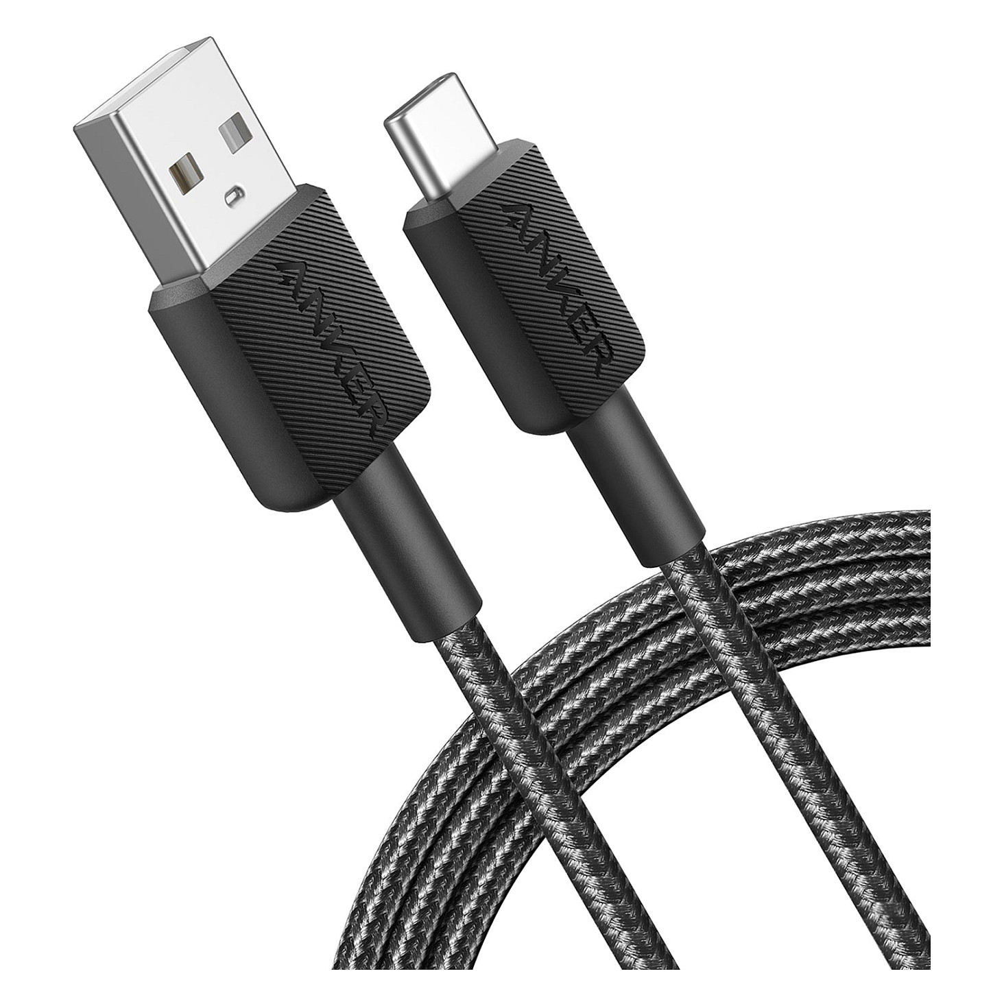 Kabllo Anker 322 / USB-A → USB-C / 1.8m / 480 Mbps – Zezë