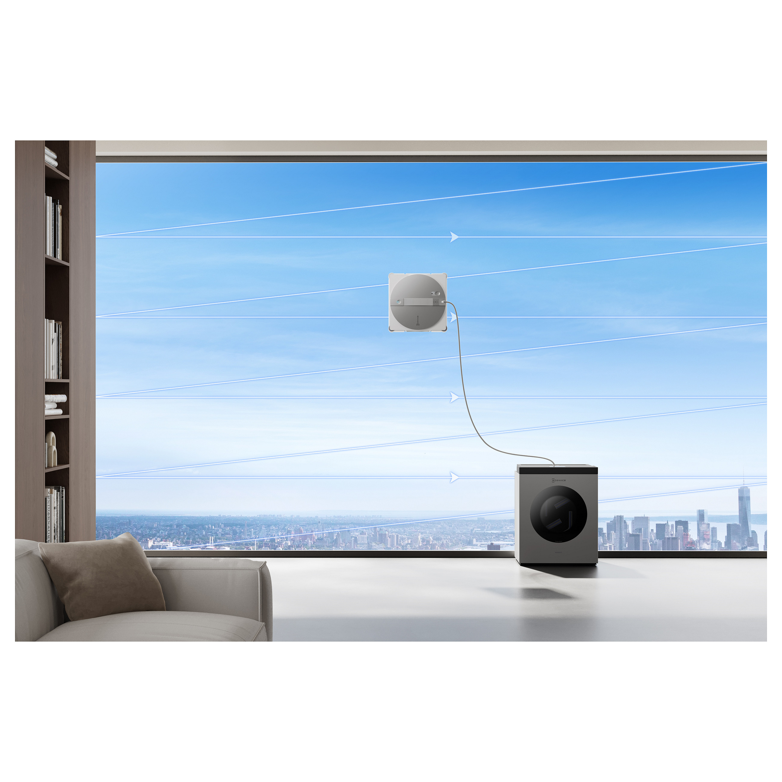 Fshesë robotike për pastrimin e dritareve Ecovacs Winbot W3 OMNI - 25