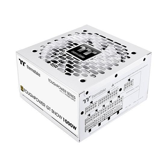Furnizues Energjie Thermaltake Toughpower GT Snow, 1000W, 80 PLUS Gold, ATX 3.1, Full Modular, PCIe 5.1, 12V-2x6 - Bardhë